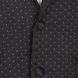 LUXURAZI Men Self-Design Slim-Fit Single-Breasted Formal Blazer image 5