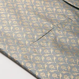 SOJANYA Men Black Mirror Work Kurta with Pyjamas & Nehru Jacket image 2