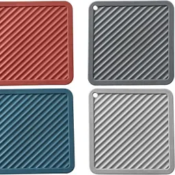 olwick Trivet Mat Multipurpose Silicone Pot Holders, Heat Resistant Coasters Polyvinyl Chloride Trivet-picture-42