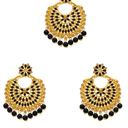 Sukkhi Gold-Plated Kundan Studded Jewellery Set image 2