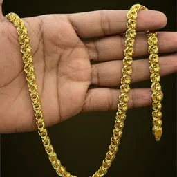 rkb sales 1gm gold plated High Quality Indian Polished chain men Gold-plated Plated Alloy Chain-picture-32