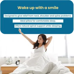 evagrow plus Soft , comfortable, support neck and back , Relaxing pillow. Memory Foam Solid Orthopaedic Pillow Pack of 1 image 2