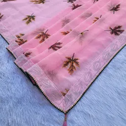 sarikasaree Floral Print Handloom Georgette Saree image 3