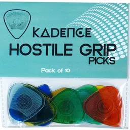 kadence 10 Guitar Picks with Hostile Grip in 0.58mm Thickness and Mix Colors Guitar Pick image 5