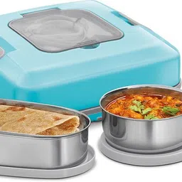 milton FLATRON ELECTRIC TIFFIN Stainless Steel Spill-Proof Lunch Pack 2 Containers Lunch Box-picture-16