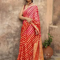 BerMondsey Leheriya  Banarasi Saree image 3