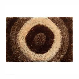 Shopgallery Brown & Cream Colored Patterned Anti-Skid Doormat image 3