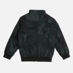 Pepe Jeans Boys Printed Mock Collar Reversible Bomber Jacket image 4