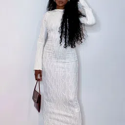 StyleCast White Maxi Bodycon Dress image 3