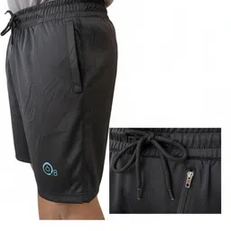 q8 twinkle Solid Men Black Gym Shorts, Sports Shorts, Running Shorts image 2