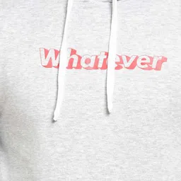 Campus Sutra Men Grey Printed Hooded Cotton Sweatshirt image 5