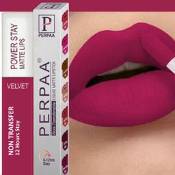 PERPAA Set of 2 Power Stay Non-Transfer & Long-Lasting Velvet Matte Liquid Lipstick 5 g-Pink 10 - Red 22 image 3