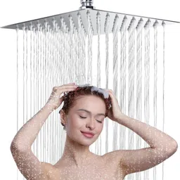 koroit 8 inch Rain Shower Head without Arm For Bathroom High Grade Stainless Steel 304 Fixed Mount-picture-19