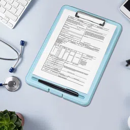 srs enterprises Clipboard File Storage Case Plastic Clipboard Exam Board with Storage Box image 4