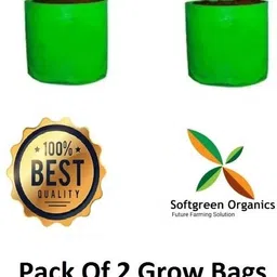 softgreen Terrace gardening Hdpe 2 Grow bag for vegetable, fruits & flower plants, 18 inch Grow Bag image 2