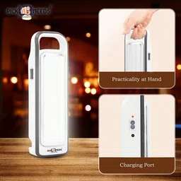 daily needs shop Rechargeable LED Tube Floor Lantern Lamp Home Emergency Light 8 hrs Lantern Emergency Light image 4