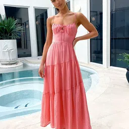 StyleCast x Revolte Layered Maxi Dress image 2