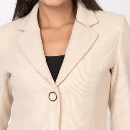 twenty me Acrylic Blend Self Design Coat For Women image 5