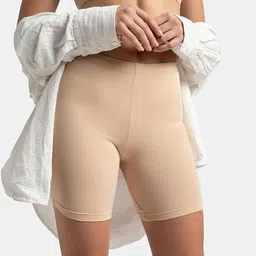 nitya fashion Solid Women Beige Cycling Shorts-picture-35