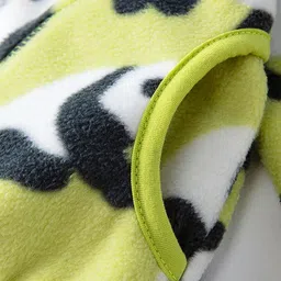 Hopscotch Kids-Unisex Mustard Polyester Printed Jackets image 3