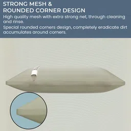 Aura 12Pcs Beige Reusable Mesh Laundry Bags With Zipper image 2