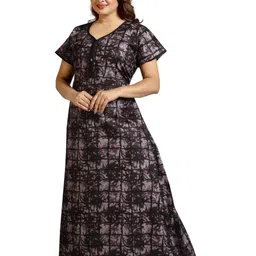 Inner Beats Women Pack Of 2 Multicoloured Cotton Blend Nightdress-picture-27