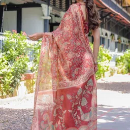 ALMAARI FASHION Ethnic Motifs Pure Cotton Kanjeevaram Saree image 2