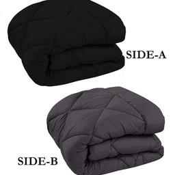 CHICERY Black & Grey Geometric Heavy Winter Double Bed Comforter image 3