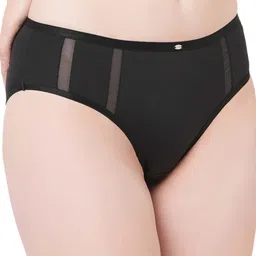 Soie High Waist Full Coverage Ultra Soft Mesh Panel Brief-picture-22