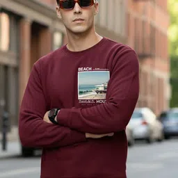 R.Code by The Roadster Life Co. Men Printed Sweatshirt image 3