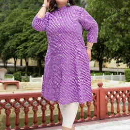 ROPADEMODA Women Purple Kurtas-image-11