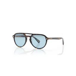 Shisen Fox Unisex Arias Kaizen Acetate Blue Round Uv Coating Full Rim Sunglass-Asg03 (55) image 2