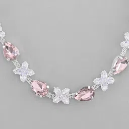 Anouk Silver-Plated Cubic Zirconia Stone Studded Jewellery Set image 3