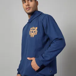 Rigo Men Graphic Printed Hooded Pullover Sweatshirt image 4