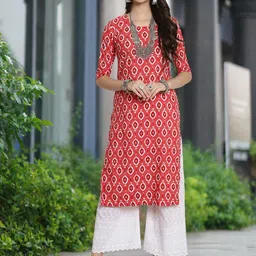 Moda Rapido Pack Of 3 Ethnic Motifs Printed Straight Kurta image 5