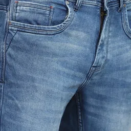 TRIGGER Men Slim Fit Mid-Rise Light Fade Stretchable Jeans image 4