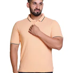 PULAKIN Polo Collar Short Sleeves Cotton T-shirt image 3