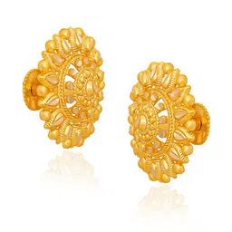 Luv Fashion Circular Studs Earrings-image-41