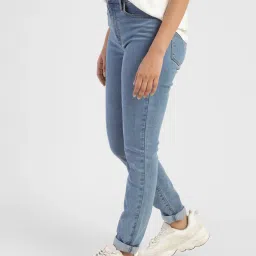 levi's Women's 721 Blue Skinny Fit High Rise Jeans image 4