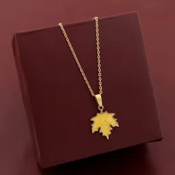 Birado Jewellery Set Of 2 Stainless Steel Gold-Plated Artificial Beaded Necklace image 2