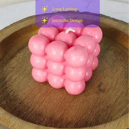 SOWPEACE Pink Bubble Soy Candle image 2