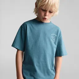 Alan Jones Boys Printed Drop-Shoulder Sleeves T-shirt-picture-7