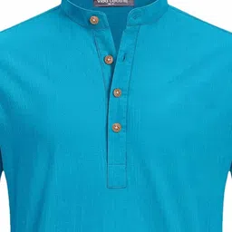 M'COT Men Flared Sleeves Thread Work Kurta image 4