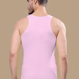 Friskers Pack Of 2 Cotton Round Neck Ribbed Gym Vests 17012025R-06-10 image 3