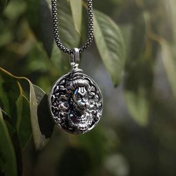 J.S ENTERPRISES Oval Pendants with Chains-picture-34