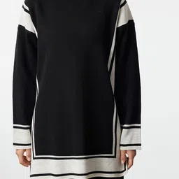 Trendyol Women Colourblocked Longline Pullover-picture-11