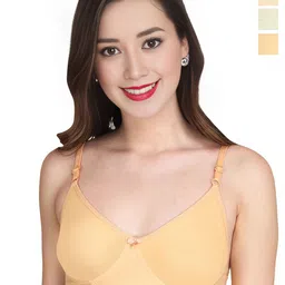 Liigne Pack Of 3 Solid Full Coverage Lightly Padded Everyday Bra-image-28