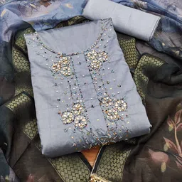 Lilots Unstitched Dress Material image 2