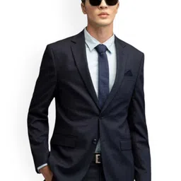 MAN BAZAR Single Breasted Slim Fit Blazer-picture-35