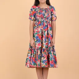 Pinly Crepe Fit & Flare Midi Dress-image-5